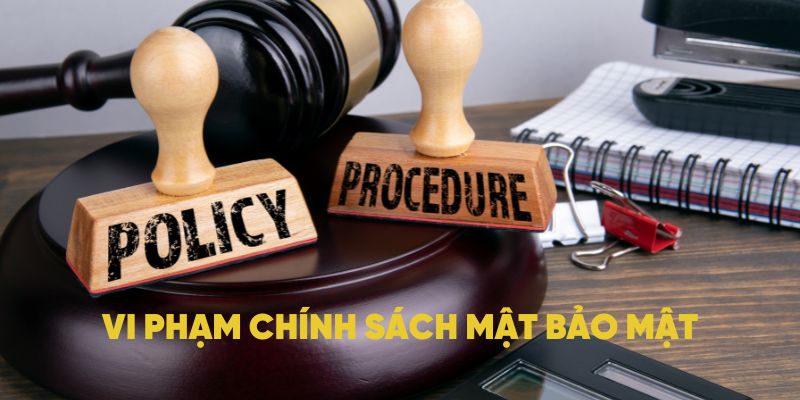 Những vi phạm trong điều khoản bảo mật tại nhà cái